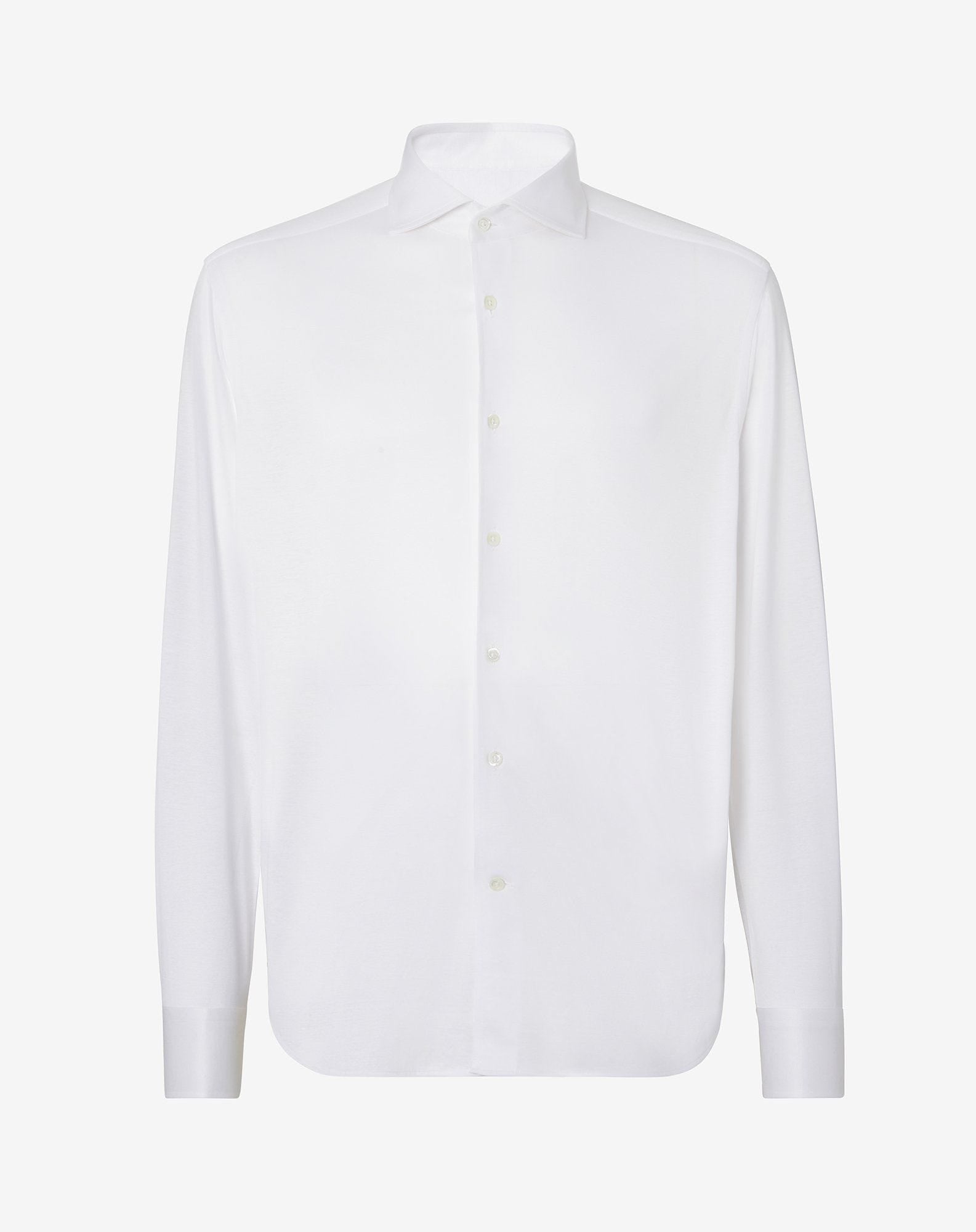 Shirt Bianca In Jersey Di Cotone