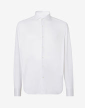 Shirt Bianca In Jersey Di Cotone