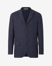 Jacket 4 Bottoni In Tricot Di Lana