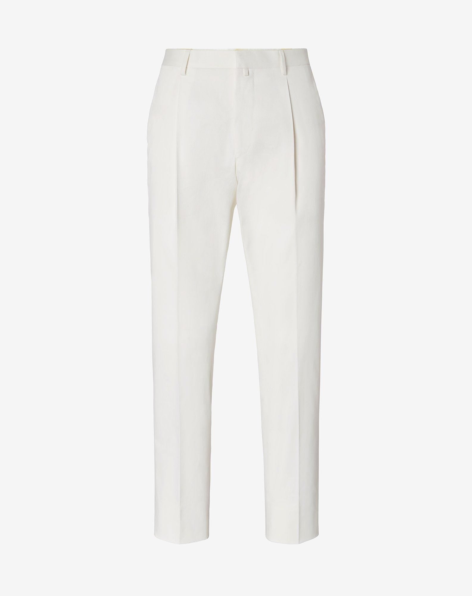 Pants bianco in cotone biologico