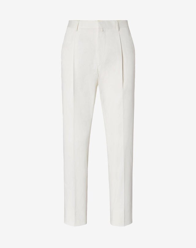 Pants bianco in cotone biologico