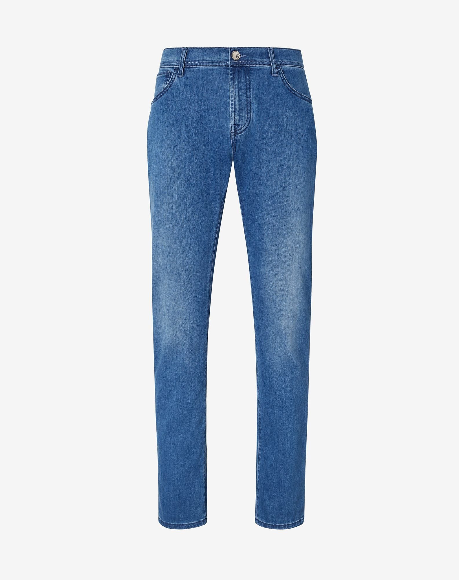 Jeans 5 bag blu in denim stretch