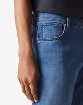 Jeans 5 Bag Denim Stretch Con Logo