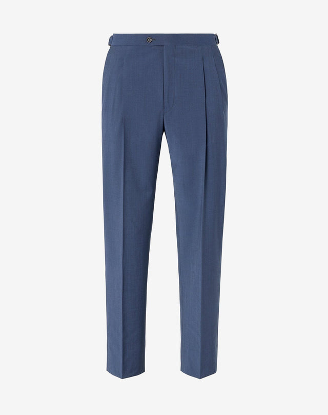 Pants blu in lana S120s