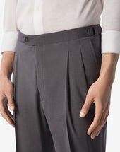 Pants Grigi In Lana S120s