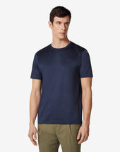 T Shirt Girocollo In Filo Di Scozia