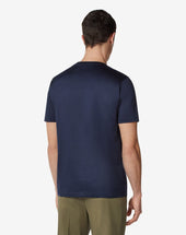 T Shirt Girocollo In Filo Di Scozia