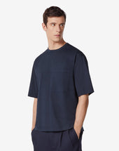 T Shirt Girocollo In Cotone Biologico