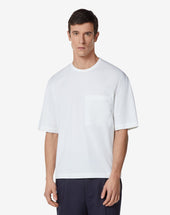 T Shirt Girocollo In Cotone Bio