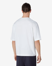 T Shirt Girocollo In Cotone Bio