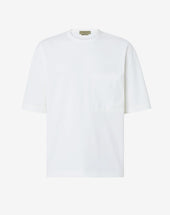 T Shirt Girocollo In Cotone Bio