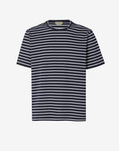 T Shirt Girocollo In Cotone Sostenibile