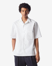 Shirt Corta Bianca In Cotone Biologico