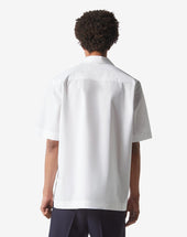 Shirt Corta Bianca In Cotone Biologico