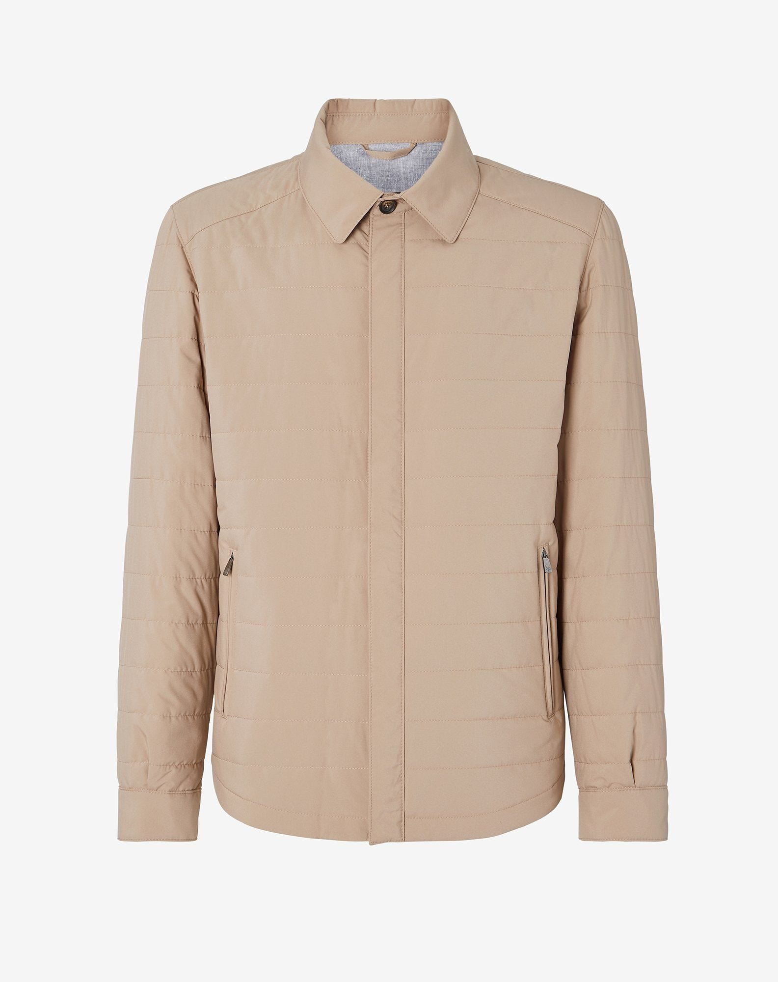 Giubbino imbottito idrorepellente beige