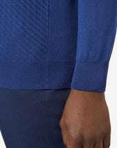 Sweater Girocollo Cina In Cotone Pima