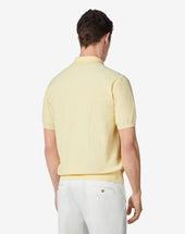 Polo Gialla In Piquet Di Cotone Sostenibile