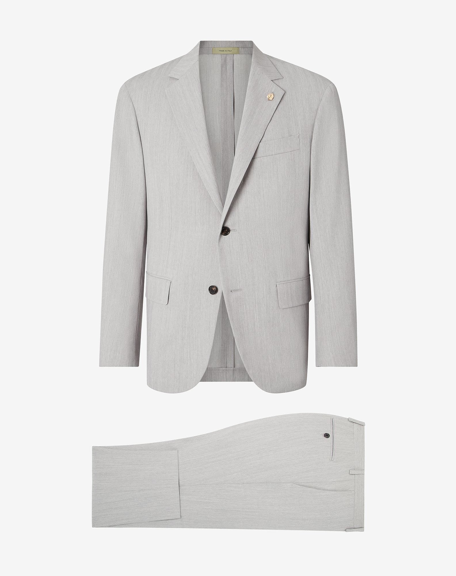 Suit Grigio In Lana Stretch