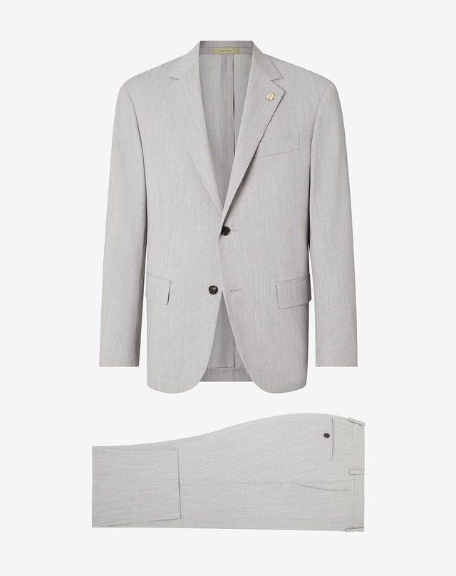 Suit grigio in lana stretch