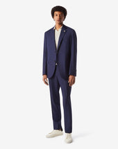 Suit Blu In Lana Stretch