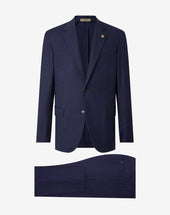 Suit Blu In Lana Stretch