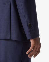 Suit Blu In Lana Stretch