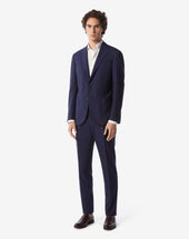Suit Blu In Lana Tropical S130s