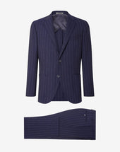 Suit Blu In Lana Tropical S130s