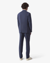 Suit Blu Avio In Lana Stretch S120s