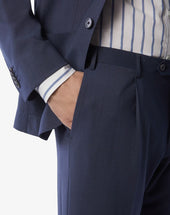 Suit Blu Avio In Lana Stretch S120s