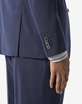 Suit Blu Avio In Lana Stretch S120s