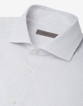 Shirt Sabbia In Lino E Cotone Con Fantasia