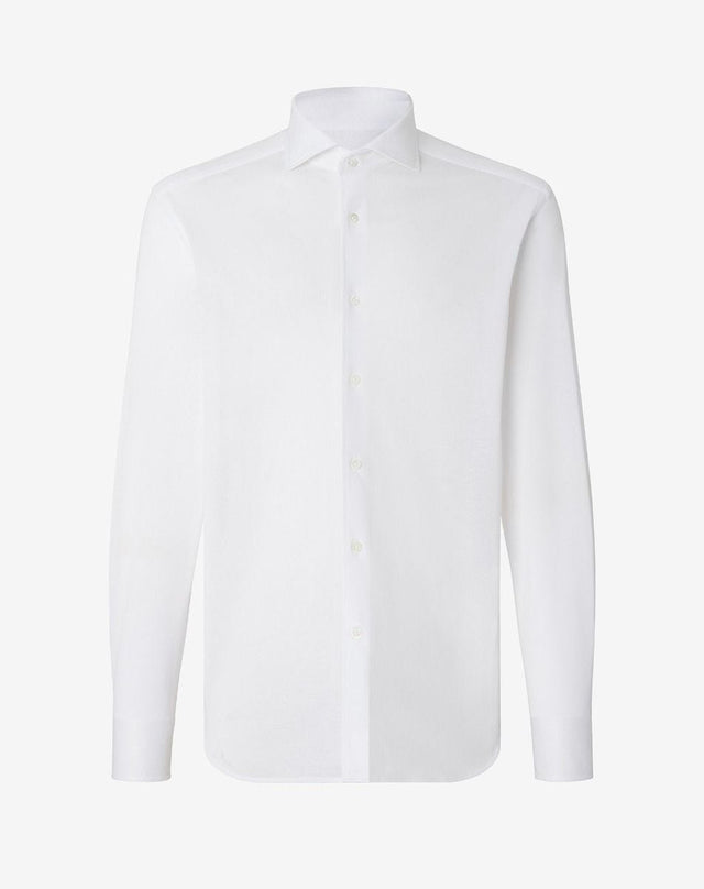 Shirt bianca in Jersey di cotone Oxford