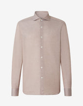 Shirt Sabbia In Jersey Di Cotone Oxford