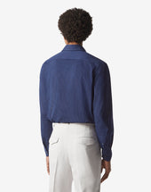 Shirt Blu In Cotone Con Stampa