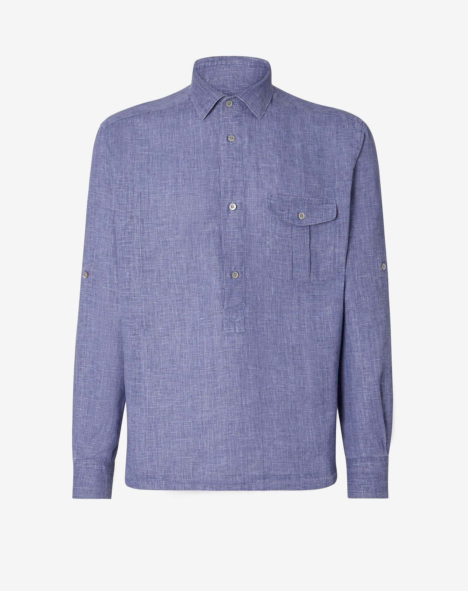 Shirt In Lino Delav