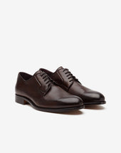Shoes Derby Testa Di Moro In Pelle Liscia