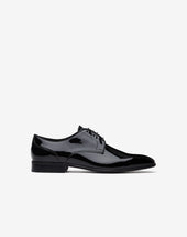 Shoes Derby Nere In Pelle Verniciata