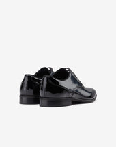 Shoes Derby Nere In Pelle Verniciata