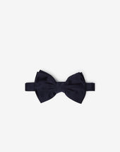 Papillon Smoking In Raso Di Seta Navy