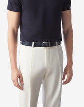 Belt Navy In Pelle Stampa Alce