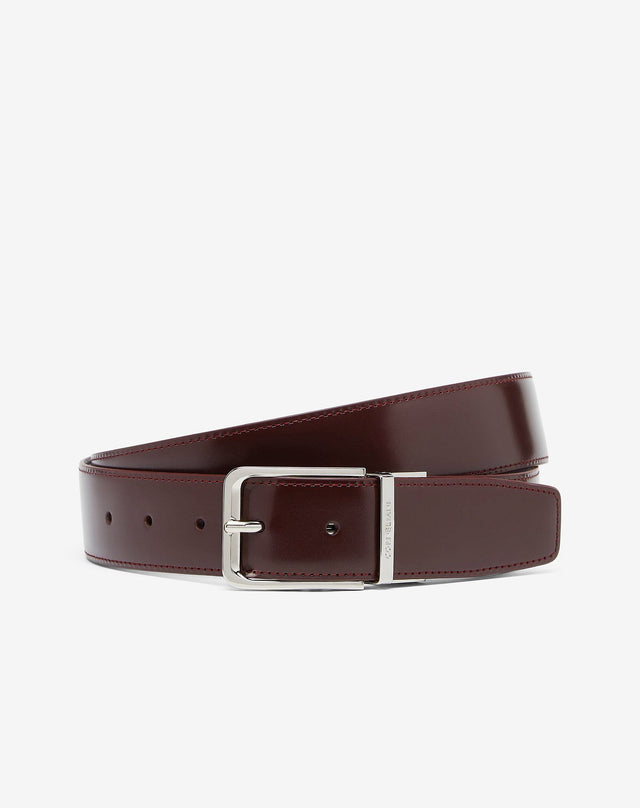 Belt in pelle stampa alce
