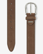 Belt In Nabuk Con Fibbia In Ottone
