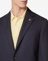 Jacket Tre Bottoni Navy In Lana