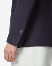 Jacket Tre Bottoni Navy In Lana