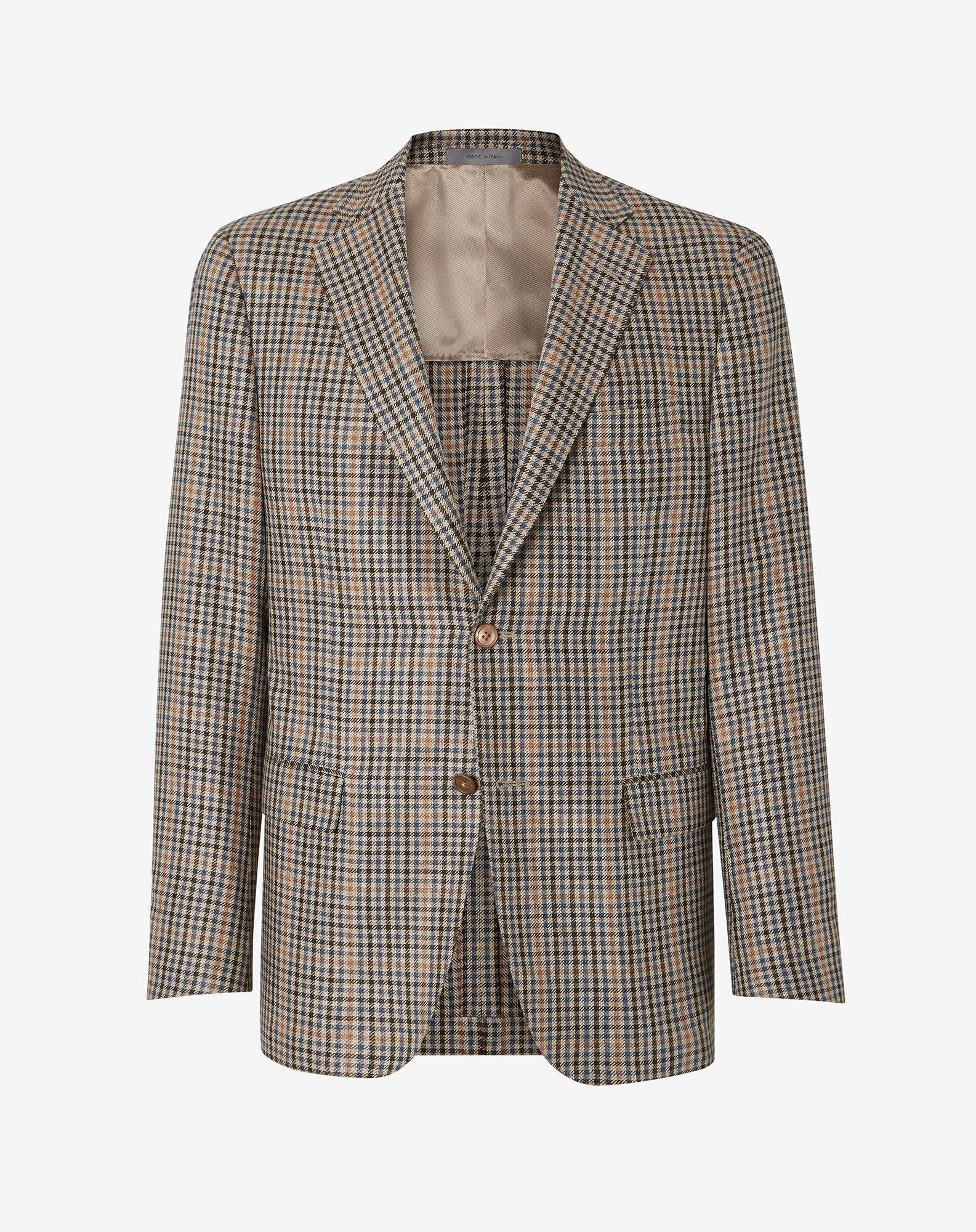 Jacket a due bottoni beige in seta