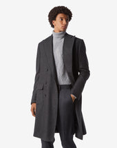 Coat Antracite In Puro Cashmere