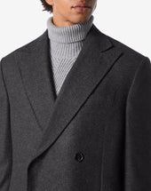 Coat Antracite In Puro Cashmere