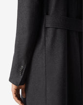 Coat Antracite In Puro Cashmere