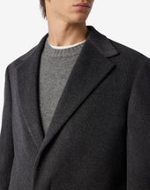 Coat Doppiopetto In Beaver Di Cashmere